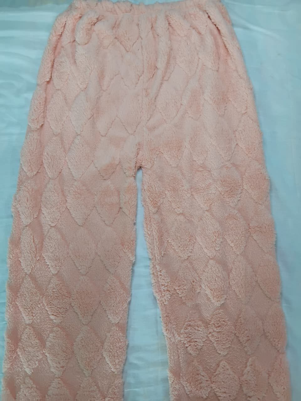 soft peach panda fleece night suit set for kids (hoodie & pajama) soft peach panda fleece night suit set for kids (hoodie & pajama)